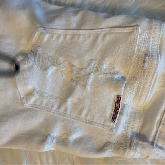 Hudson white ripped jeans - Picture 3 of 7